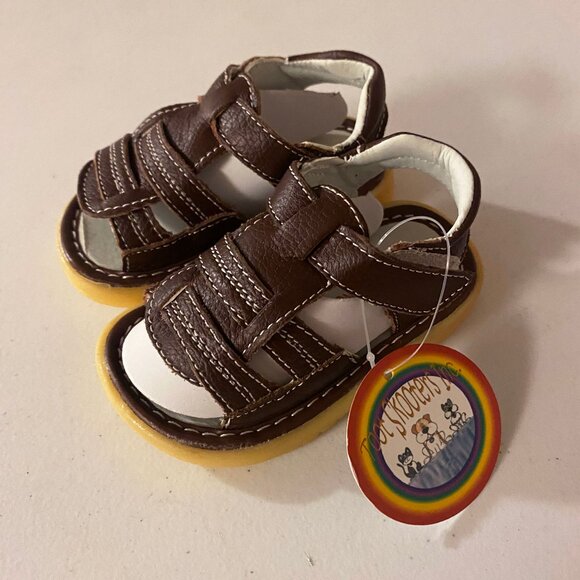 Toot Skooters Inc. Baby Boy Brown Sandals - Picture 1 of 6